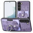 thumbnail image 1 of ELEHOLD Wallet Case for Samsung Galaxy S20+,with Card Holder 360° Rotation Ring Holder Stand Function Shockproof Anti-Scratch Protective Luxury Leather Purse Case,purple, 1 of 8