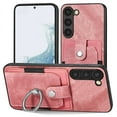 thumbnail image 1 of ELEHOLD Wallet Case for Samsung Galaxy S20+,with Card Holder 360° Rotation Ring Holder Stand Function Shockproof Anti-Scratch Protective Luxury Leather Purse Case,pink, 1 of 8