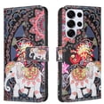 thumbnail image 1 of ELEHOLD Wallet Case for Samsung Galaxy S22 Plus, PU Leather Patterned Flip Folio Stand Card Slots Magnetic Closure  Shockproof Protective Case for Women Girls,B, 1 of 6