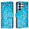 thumbnail image 1 of ELEHOLD Wallet Case for Samsung Galaxy S22 Ultra, PU Leather Patterned Flip Folio Stand Card Slots Magnetic Closure  Shockproof Protective Case for Women Girls,G, 1 of 5