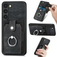thumbnail image 1 of ELEHOLD Wallet Case for Samsung Galaxy S23 Ultra 6.8" with Card Holder 360° Rotation Ring Holder Stand Function Shockproof Anti-Scratch Protective Luxury Leather Purse Case,Black, 1 of 9