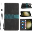 thumbnail image 1 of ELEHOLD Wallet Case for Samsung Galaxy S23 Ultra 6.8", Premium PU Leather Card Holders with Kickstand Magnetic Clasp Shockproof Anti-Scratch Purse Protective Case,Black, 1 of 6