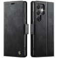 thumbnail image 1 of ELEHOLD Wallet Case for Samsung Galaxy S24 FE, Shockproof Faux Leather Flip Kickstand RFID Blocking Shockproof Card Cash Slots Wallet Case for Samsung Galaxy S24 FE,Black, 1 of 12