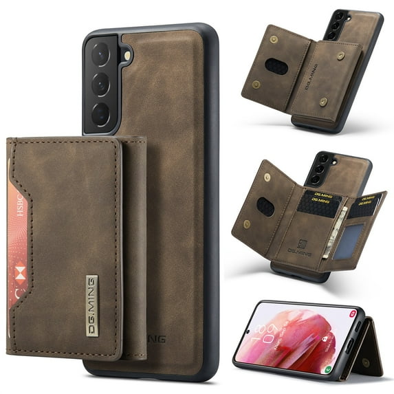 ELEHOLD Wallet Case for Samsung Galaxy S24 Plus, Premium Vegan Leather Soft TPU Magnetic Detachable Card Holders Kickstand Function Shockproof Full Protection for Samsung S24 Plus,
Coffee