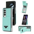thumbnail image 1 of ELEHOLD Wallet Case for Samsung Galaxy Z Fold 4 with Credit Card Slots Pocket Flip Magnetic Buckle Stand Function Shockproof Anti-Scratch Protective Leather Case for Galaxy Z Fold 4,Mint, 1 of 5