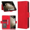 thumbnail image 1 of ELEHOLD Wallet Case for Samsung Galaxy Z Fold 5 2023, Premium Leather with Detachable Card Slots Magnetic Closure Kickstand Function Folio Leather Purse Phone Case for Samsung Z Fold 5 ,Red, 1 of 8