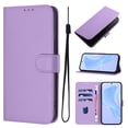 thumbnail image 1 of ELEHOLD Wallet Case for Samsung Galaxy A06, PU Leather Stand Case with 3 Card Holders & Wrist Strap, Shockproof TPU Inner Flip Cover,Lavender, 1 of 8