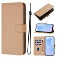 thumbnail image 1 of ELEHOLD Wallet Case for Samsung Galaxy A53 5G, PU Leather Stand Case with 3 Card Holders & Wrist Strap, Shockproof TPU Inner Flip Cover,Nude, 1 of 8