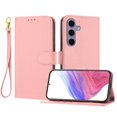 thumbnail image 1 of ELEHOLD Wallet Case for Samsung Galaxy S24 FE, Shockproof Leather Stand Case with Magnetic Clasp & Hand Strap,Pink, 1 of 6