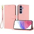 thumbnail image 1 of ELEHOLD Wallet Case for Samsung Galaxy S24, Shockproof Leather Stand Case with Magnetic Clasp & Hand Strap,Pink, 1 of 6