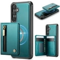 thumbnail image 1 of ELEHOLD Wallet Case for Samsung Galaxy S25+, Shockproof Magnetic RFID Zipper Leather Phone Case with Kickstand and Card Slots,Blue, 1 of 12