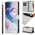 thumbnail image 1 of ELEHOLD Wallet Case for Samsung Galaxy S26, Shockproof Leather Phone Case with Wrist Strap, Kickstand Feature, 3 Card Slots + Cash Slot,D, 1 of 8