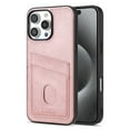 thumbnail image 1 of ELEHOLD Wallet Case for iPhone 16 Pro,Elegant Leather Case with 2 Card Slots, Slim and Stylish Design Cover for iPhone 16 Pro,Pink, 1 of 8