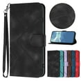 thumbnail image 1 of ELEHOLD Wallet Case for iPhone 11 Pro,Premium PU Leather with Card Holders Magnetic Clasp Kickstand Function Wriststrap Shockproof Purse Case for iPhone 11 Pro,Black, 1 of 7