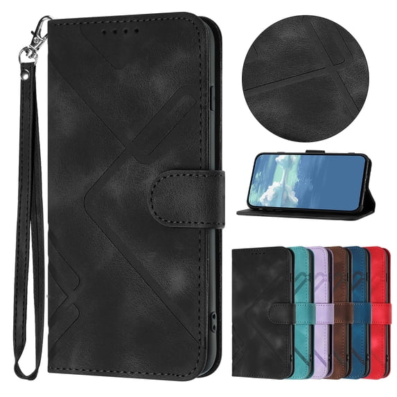 ELEHOLD Wallet Case for iPhone 11 Pro,Premium PU Leather with Card Holders Magnetic Clasp Kickstand Function Wriststrap Shockproof Purse Case for iPhone 11 Pro,Black