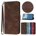 thumbnail image 1 of ELEHOLD Wallet Case for iPhone 14 Plus,Premium PU Leather with Card Holders Magnetic Clasp Kickstand Function Wriststrap Shockproof Purse Case for iPhone 14 Plus,Brown, 1 of 7