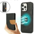 thumbnail image 1 of ELEHOLD Wallet Case for iPhone 14 Pro Max Synthetic Leather 2-in-1 Phone Case with Magnetic Detachable Flip Card Slot Magnetic Clasp Drop Protection Shockproof Full Protective Wallet Case,black, 1 of 9