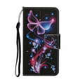 thumbnail image 1 of ELEHOLD Wallet Case for iPhone 15 Pro Folio Flip Case, Cute Pattern with Credict Card Slots Magnetic Clasp Soft Shockproof Leather Protective Case with Wrist Lanyard for iPhone 15 Pro -  Butterfly, 1 of 7