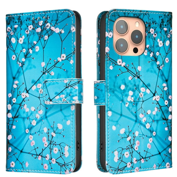 ELEHOLD Wallet Case for iPhone 16 Plus, PU Leather Patterned Flip Folio Stand Card Slots Magnetic Closure Shockproof Protective Case for Women Girls,G