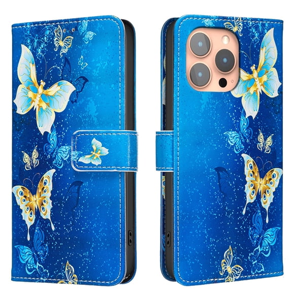 ELEHOLD Wallet Case for iPhone 7 / 8 / SE 2022 & 2020, PU Leather Patterned Flip Folio Stand Card Slots Magnetic Closure Shockproof Protective Case for Women Girls,A