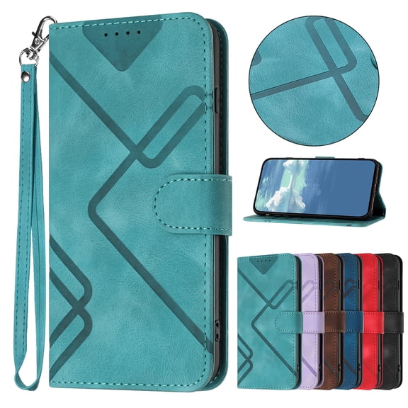 ELEHOLD Wallet Case for iPhone 7/8/SE ,Premium PU Leather with Card Holders Magnetic Clasp Kickstand Function Wriststrap Shockproof Purse Case for iPhone 7/8/SE ,Blue