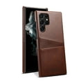 thumbnail image 1 of ELEHOLD Wallet for Samsung Galaxy S24 Ultra Case,Back Credit Card Holder Leather Protective Shockproof Cover Slim Fit Lightweight Samsung Galaxy S24 Ultra Case,Brown, 1 of 6