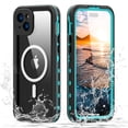 thumbnail image 1 of ELEHOLD Waterproof Case for iPhone 15 Plus,Built-in Screen Protector Full-Body Rugged Military Grade Shockproof IP68 Underwater Dustproof Heavy Duty Magnetic Case for iPhone 15 Plus 6.7",Grassblue, 1 of 11