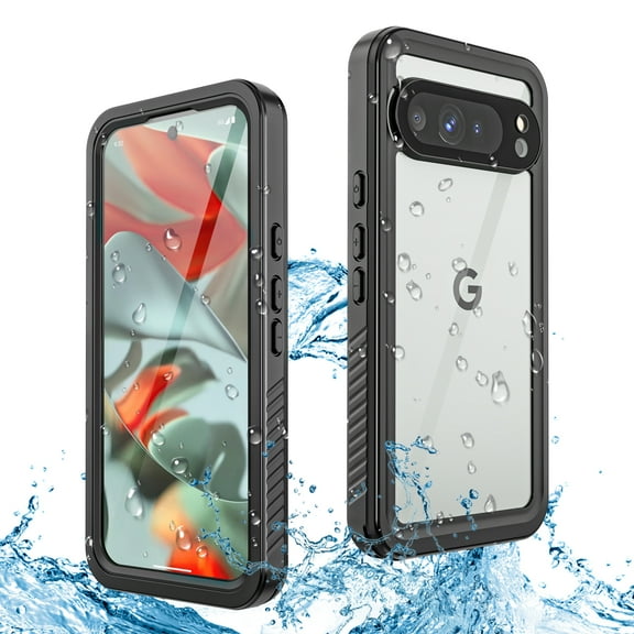 ELEHOLD Waterproof Rugged Case for Google Pixel 10,Built-in Screen Protector 360 Full-Body Protection Shockproof Dustproof IP68 Underwater Anti-Scratch Durable Case,Black