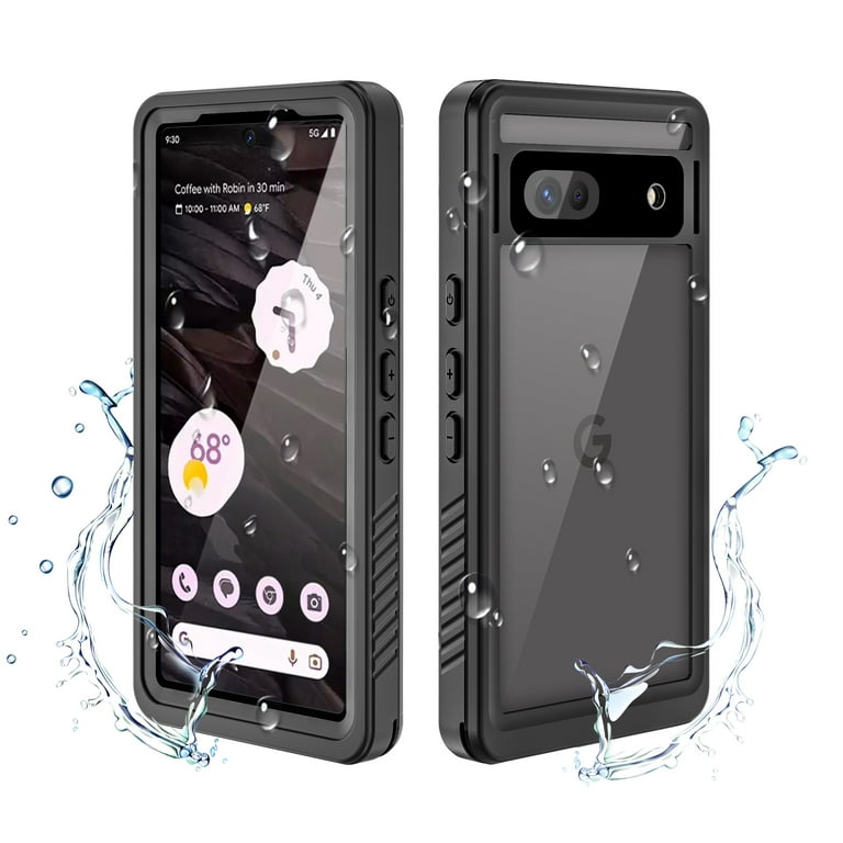 ELEHOLD Waterproof Rugged Case for Google Pixel 7a,Built-in Screen