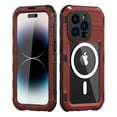 thumbnail image 1 of ELEHOLD Waterproof Rugged Case for iPhone 14 Pro 6.1" MagSafe Compatible Built-in Screen Protector IP68 Underwater 360° Full Body Shockproof Dustproof Protective Case for iPhone 14 Pro,Red, 1 of 9