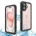 thumbnail image 1 of ELEHOLD Waterproof Rugged Case for iPhone 16 Plus,Built-in Screen Protector 360° Full-Body Protection Shockproof Dustproof IP68 Underwater Anti-Scratch Durable Case for iPhone 16 Plus,Black, 1 of 9