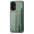 thumbnail image 1 of ELEHOLD Zipper Wallet Case for Samsung Galaxy A12 5G,Flip Folio Card Slots Zipper Storage Kickstand Function Magnetic Closure Full Body Shockproof Protective Case,green, 1 of 8