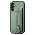 thumbnail image 1 of ELEHOLD Zipper Wallet Case for Samsung Galaxy A54 5G,Flip Folio Card Slots Zipper Storage Kickstand Function Magnetic Closure Full Body Shockproof Protective Case,green, 1 of 8