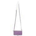 thumbnail image 1 of ELEHOLD Zipper Wallet Case for iPhone 12 Pro Max with PU Leather Crossbody Shoulder Strap Card Slots Kickstand Shockproof Magnetic Protective Case for iPhone 12 Pro Max 6.7 inch,Purple, 1 of 10