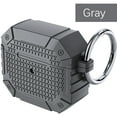 thumbnail image 1 of ELEHOLD for Airpods 4th Gen Case,Military Thin Fit Rugged Sport Hard Full Protective Shockproof Case with Keychain for Airpods 4th Gen,Gray, 1 of 8