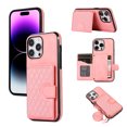 thumbnail image 1 of ELEHOLD for Apple iPhone 11 Pro, Wallet Case,Detachable Adjustable Shoulder Strap With Card Holder Shockproof Leather Kickstand Case, rosegold, 1 of 7