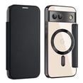 thumbnail image 1 of ELEHOLD for Google Pixel 9 Case, Magnetic Leather Folio Card Holder Clear Back Shockproof Durable Protective Phone Case for for Google Pixel 9, Black, 1 of 9