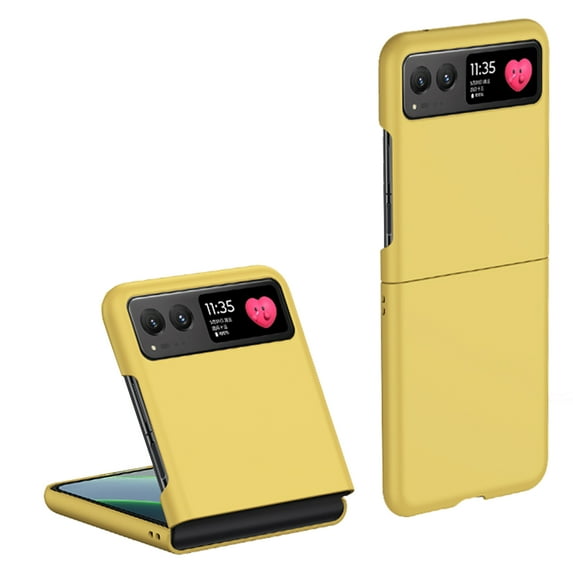ELEHOLD for Motorola Razr 40 Case, Ultra Slim Thin Durable Matte Hard PC Shockproof Protective Phone Case Cover for Motorola Razr 40,Yellow