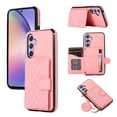 thumbnail image 1 of ELEHOLD for Samsung Galaxy A32 5G, Wallet Case,Detachable Adjustable Shoulder Strap With Card Holder Shockproof Leather Kickstand Case, rosegold, 1 of 7