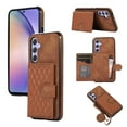 thumbnail image 1 of ELEHOLD for Samsung Galaxy A53 5G, Wallet Case,Detachable Adjustable Shoulder Strap With Card Holder Shockproof Leather Kickstand Case, brown, 1 of 7