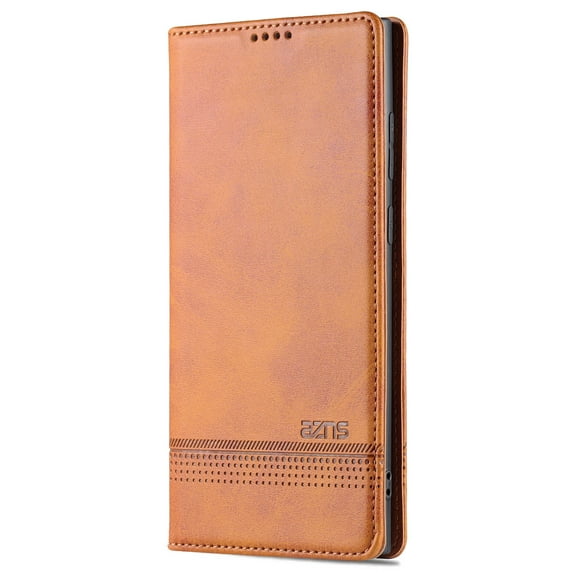 ELEHOLD for Samsung Galaxy S23 Plus Flip Leather Wallet Case with Card Slots Kickstand Function Shockproof Protective Cover,for Samsung S23+,Yellow