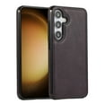 thumbnail image 1 of ELEHOLD for Samsung Galaxy S24 Leather Case, Premium PU Leather Slim Fit Lightweight Shockproof Protective Anti-Scratch Case for Galaxy S24,Coffee, 1 of 4