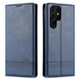 thumbnail image 1 of ELEHOLD for Samsung Galaxy S24 Ultra Flip Leather Wallet Case with Card Slots Kickstand Function Shockproof Protective Cover,Blue, 1 of 8