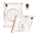 thumbnail image 1 of ELEHOLD for iPad Mini (6th Generation) Rugged Case with 360° Ratation Hidden Kickstand Shockproof Heavy Duty Protection Cover for iPad mini 6,Pink, 1 of 6