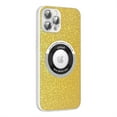 thumbnail image 1 of ELEHOLD for iPhone 13, Compatible with MagSafe Case,Slim Shockproof Silicone Bling Glitter Full Cover Lens Protection Hard PC Case Cover, yellow, 1 of 8