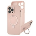 thumbnail image 1 of ELEHOLD for iPhone 14 Pro Case with Invisible Magnetic Stand, Compatible with MagSafe, Slim Fit Liquid Silicone Gel Cover for iPhone 14 Pro,Pink, 1 of 6