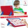 thumbnail image 1 of ELEHOLD for iPad 10.2 inch 9th/8th/7th Generation 2021/2020/2019 Rugged Case, Cute Cartoon Kids Friendly Built-in Double Kickstand Full Protection Shockproof Children Case,Red+Blue, 1 of 7