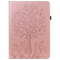 thumbnail image 1 of ELEHOLD for iPad 10.9" 2022 10th Gen Flip Leather Case with Card Slots Kickstand Pencil Holder Tree and Deer Pattern Skin-Touch Shockproof Cover,Rosegold, 1 of 8