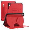 thumbnail image 1 of ELEHOLD for iPad 10th Gen 10.9 inch 2022 Flip Leather Stand Case,Magnetic Auto Wake/Sleep Multi-Angles Kickstand Anti-Slip Built-in Card Slots Business Shockproof Cover for Women Men,Red, 1 of 9
