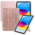 thumbnail image 1 of ELEHOLD For iPad 5th/6th/8th Generation Case, 9.7 inch, Bling Magnetic Flip PU Leather Shock-Absorbent Multi-Angle Kickstand Full Protection Case Cover,Pink, 1 of 6